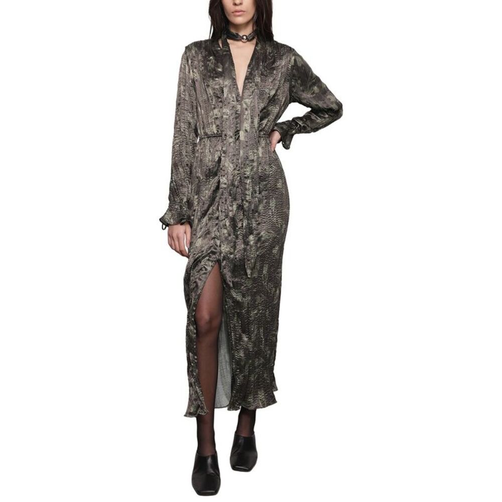 Sabina Musayev Womens  Floris Midi Dress, Green